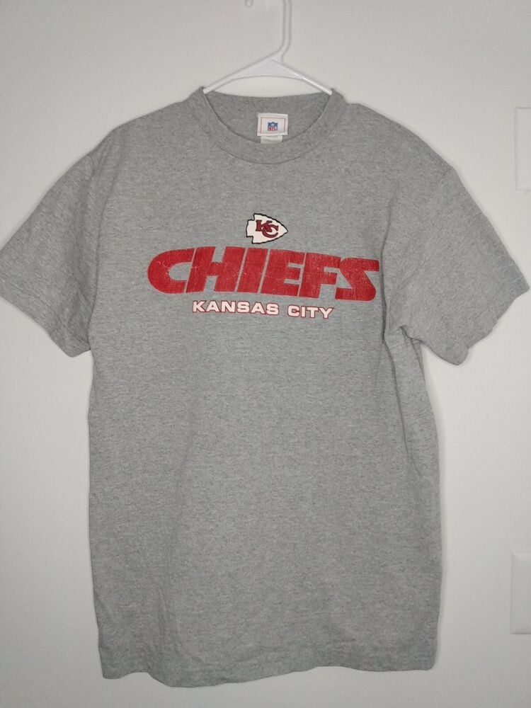 Vtg Kansas City Kc Chiefs S T Shirt Gray Arrowhead