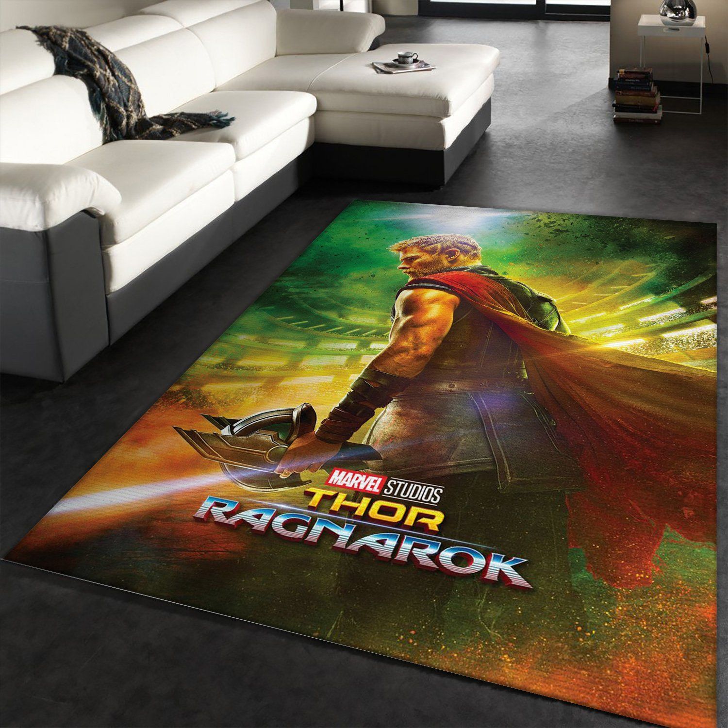 Thor Ragnarok Thor Area Rug, Bedroom, US Gift Decor