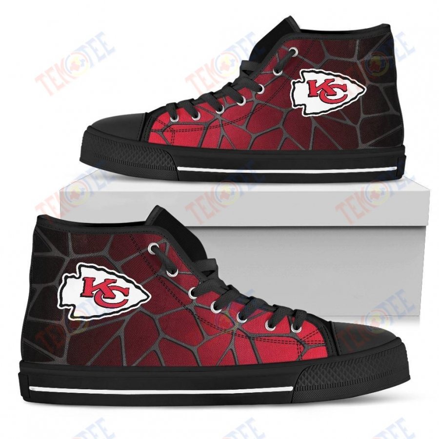 Mens Womens Kansas City Chiefs Gradient High Top Shoes Colors Air Cushiontop Quality TMT771