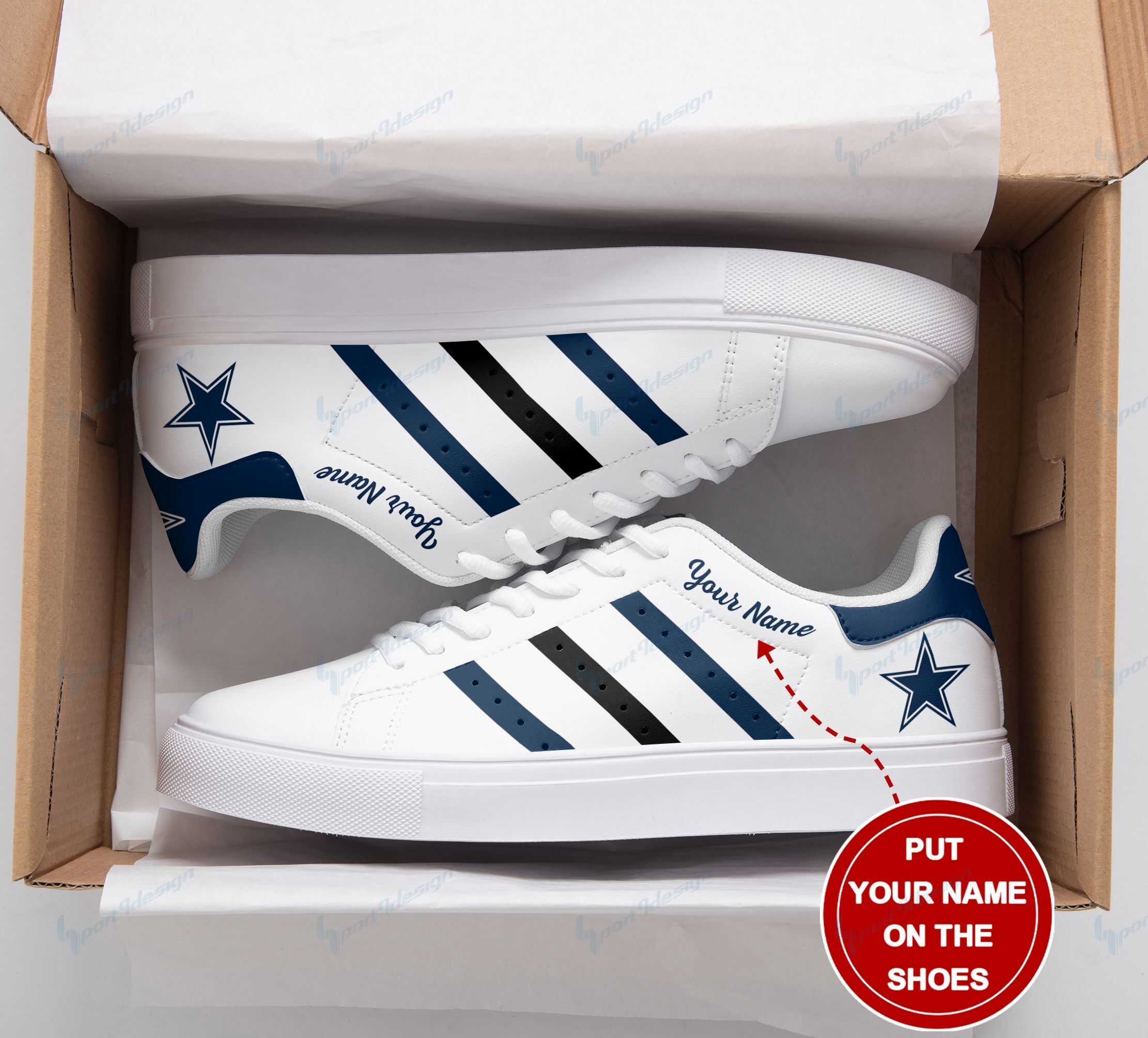 Dallas Cowboys Personalized SS Custom Sneakers 018