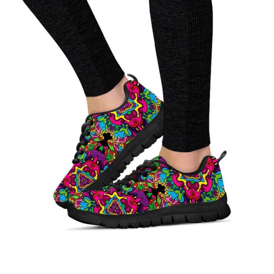 Animal Hippie Psychedelic Women’s Sneakers