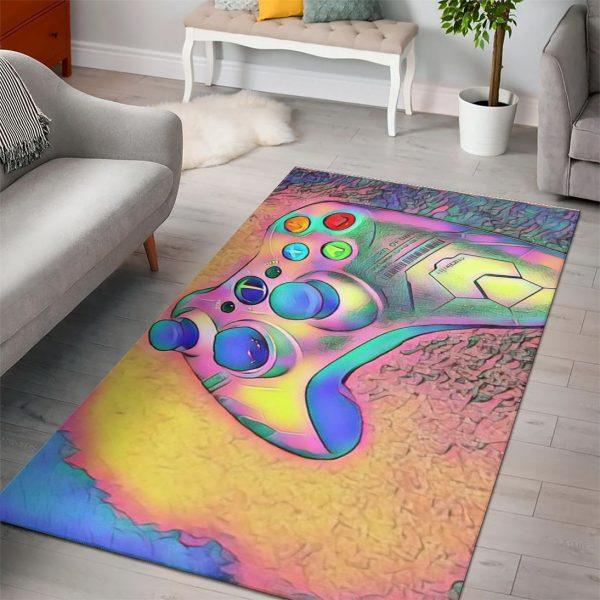 Xbox Console Game Art Home Decor Rectangle Area Rug 25