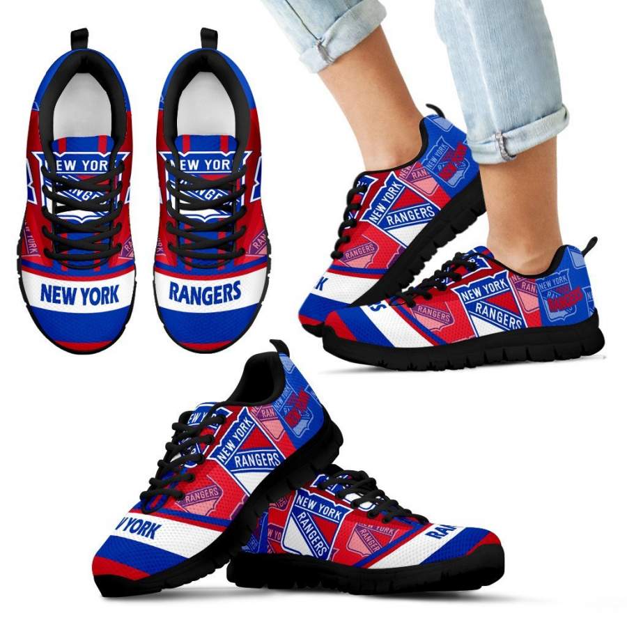 Three Impressing Point Of Logo New York Rangers Sneakers