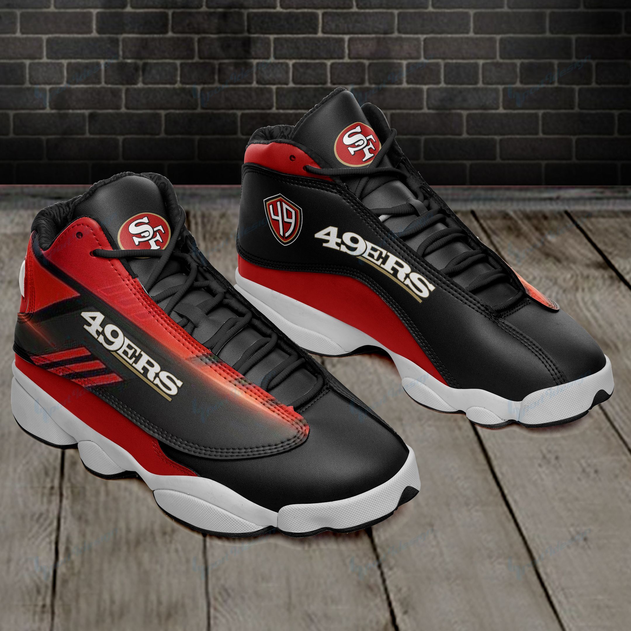 San Francisco 49ers Air JD13 Sneakers 421