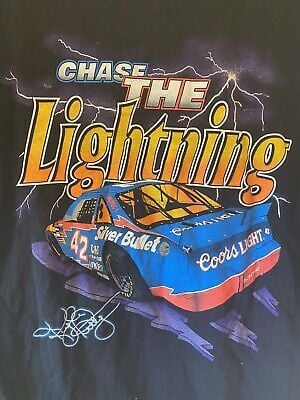 1995 Kyle Petty Coors Light 2-sided Graphic T-shirt Vintage Thunder Nascar 5799