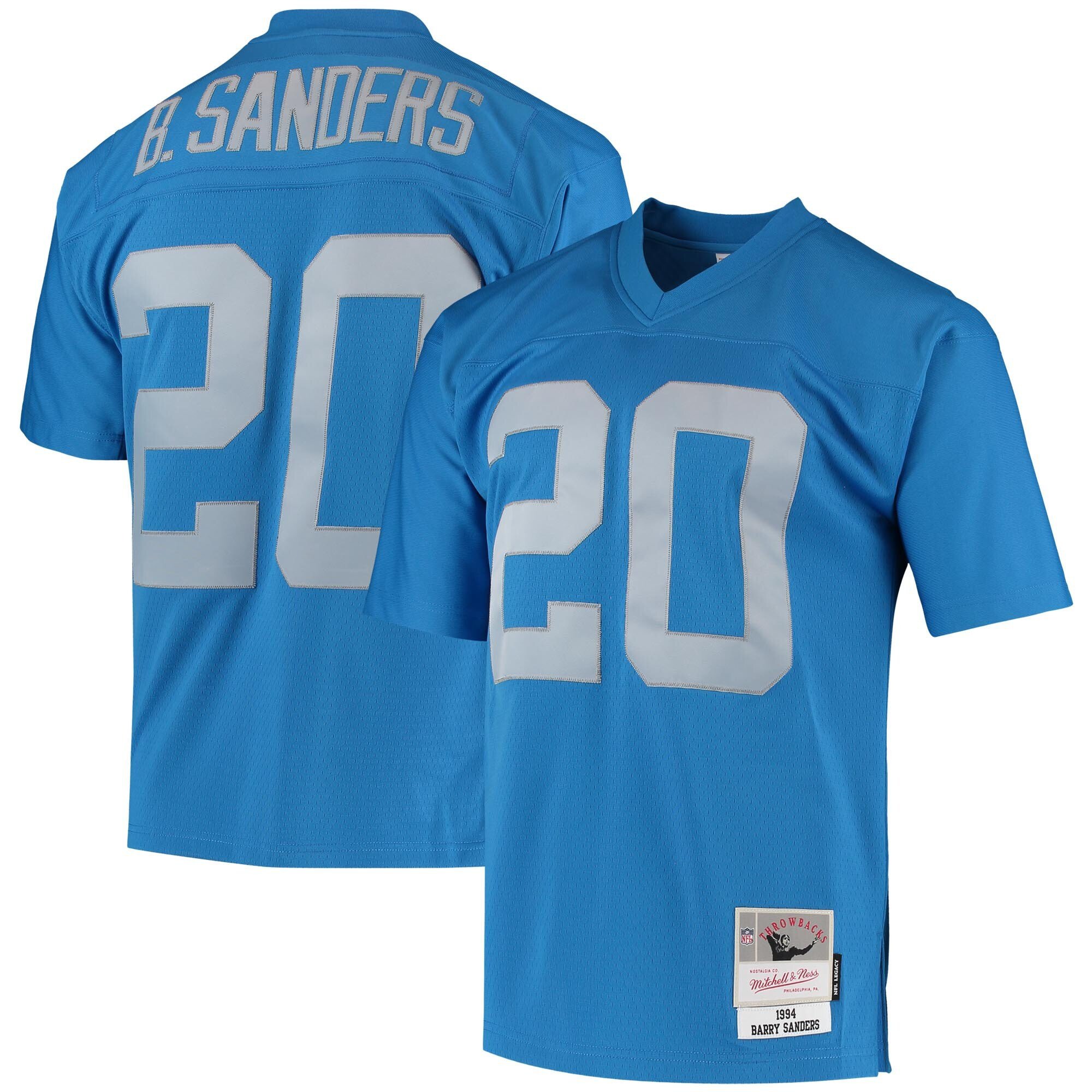 Barry Sanders Detroit Mitchell & Ness Lions Legacy Jersey – All Stitched