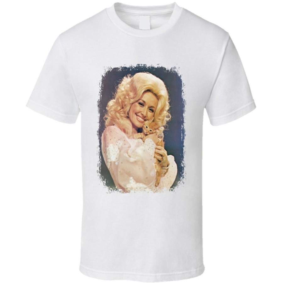 Dolly Parton Celebrity Icon Sexy Vintage T Shirt Fashion O-Neck Short Sleeved T-Shirts Summer Funny Loose Tee Shirt For Men