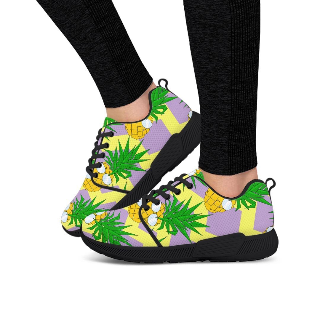 Zig Zag Pineapple Print Women’S Athletic Shoes