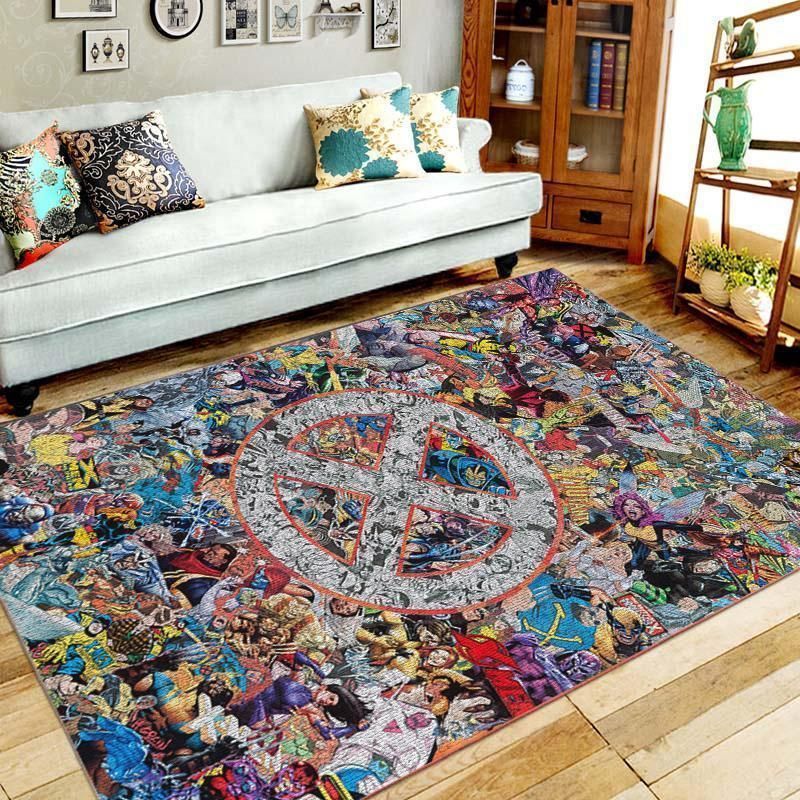 X-Men Area Rug – Home Decor – Bedroom Living Room Decor, Living Room Rugs, Floor Decor