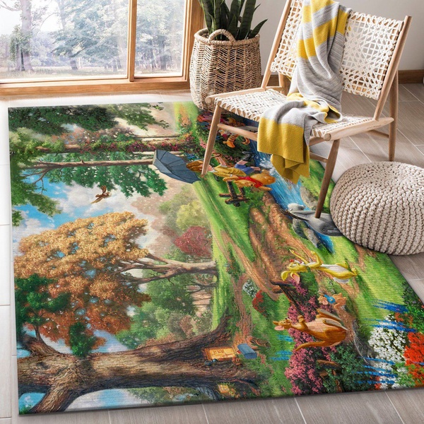 Winnie The Pooh Rug All Over Print Logo Custom Area Rug Carpet Full Sizes Rug 874