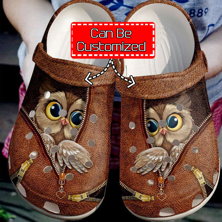 Animal Crocs – Owl Zipper Clog Shoes For Men And Women