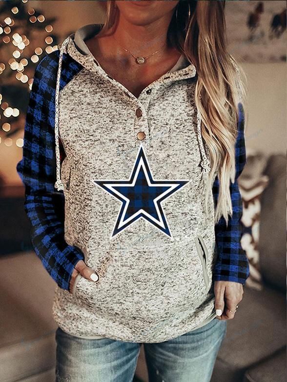 Fashion Printed Patchwork Dallas Cowboys Hoodie 04