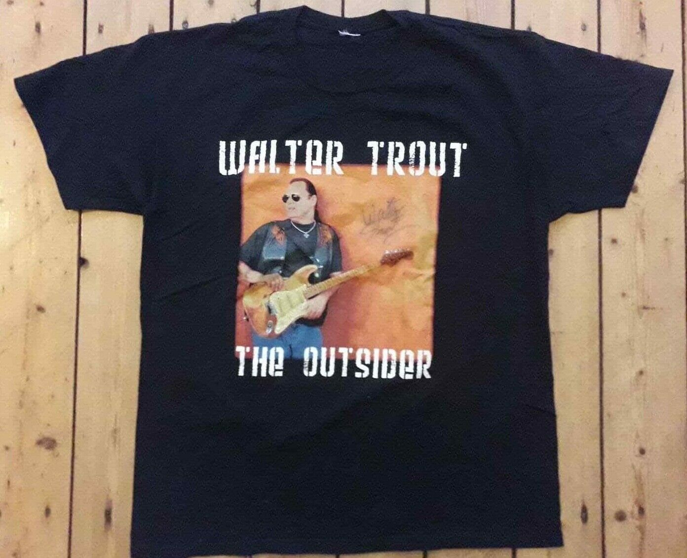 vintage WALTER TROUT The Outsider SIGNED T Shirt