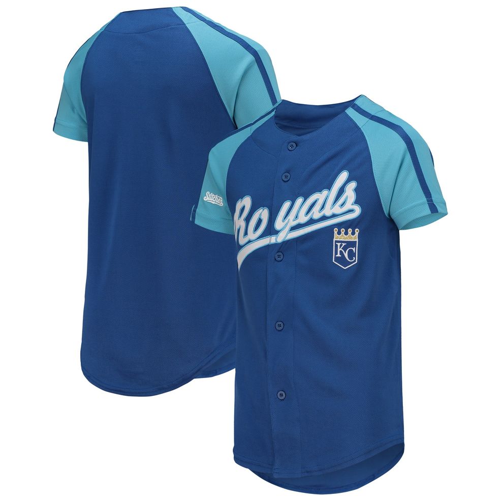 Kansas City Royals Stitches Youth Team Logo Jersey – Royal