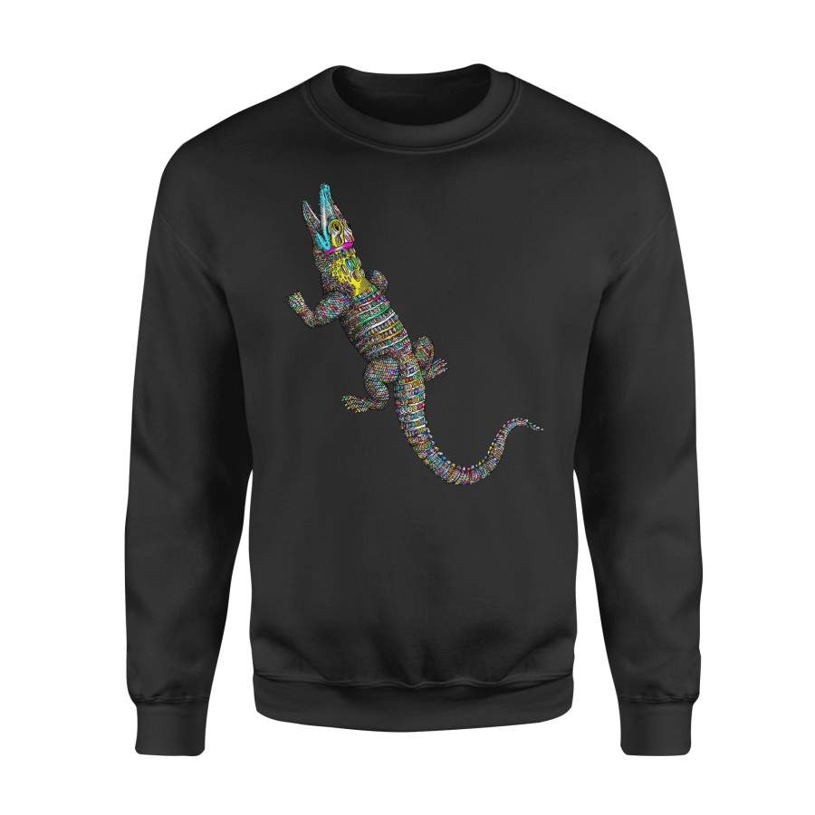 Animal gift idea Vintage Retro Crocodile Gator Croc Alligator Hunter – Standard Fleece Sweatshirt