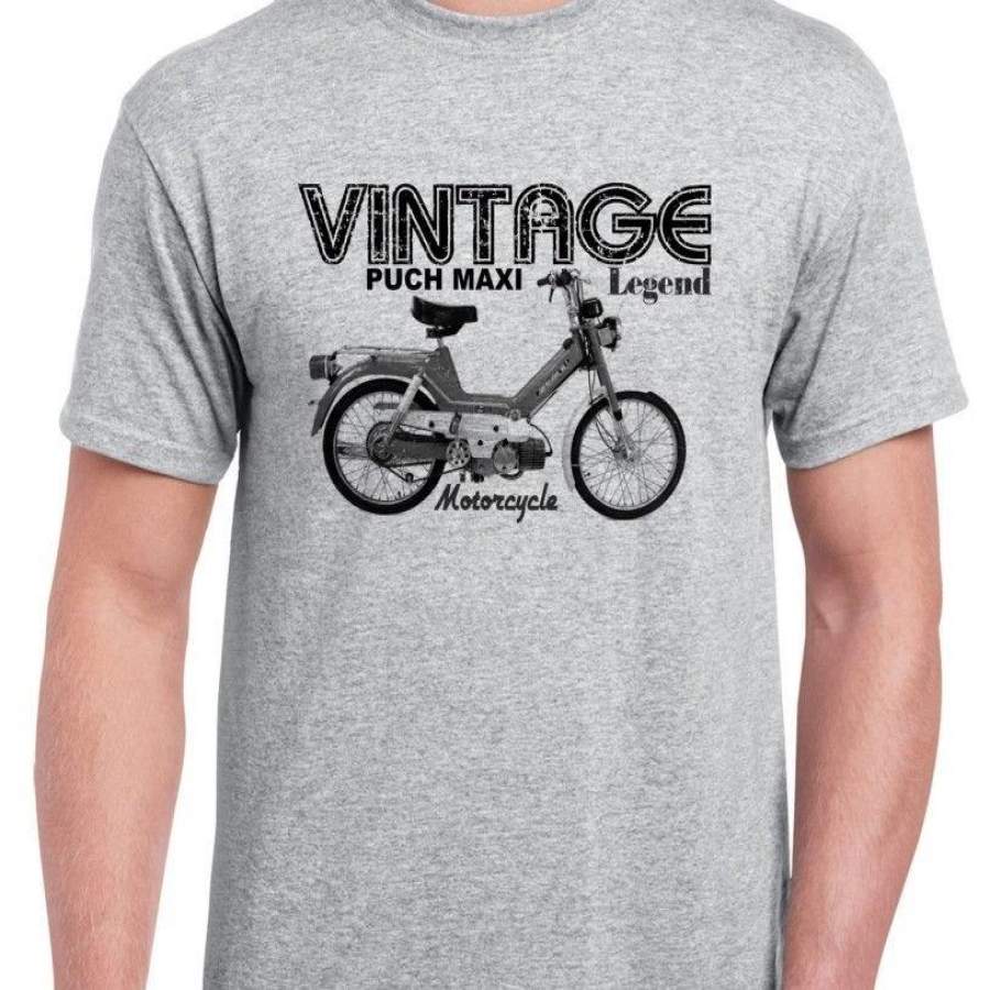 Puch Maxi Inspired Vintage Motorcycle Classic Bike Men’s T-shirt