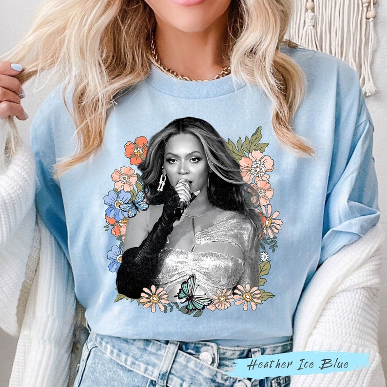 Renaissance Tour 2023 T-Shirt, Beyonces T Shirt Renaissance, Retro Renaissance World Tour Flora Shirt