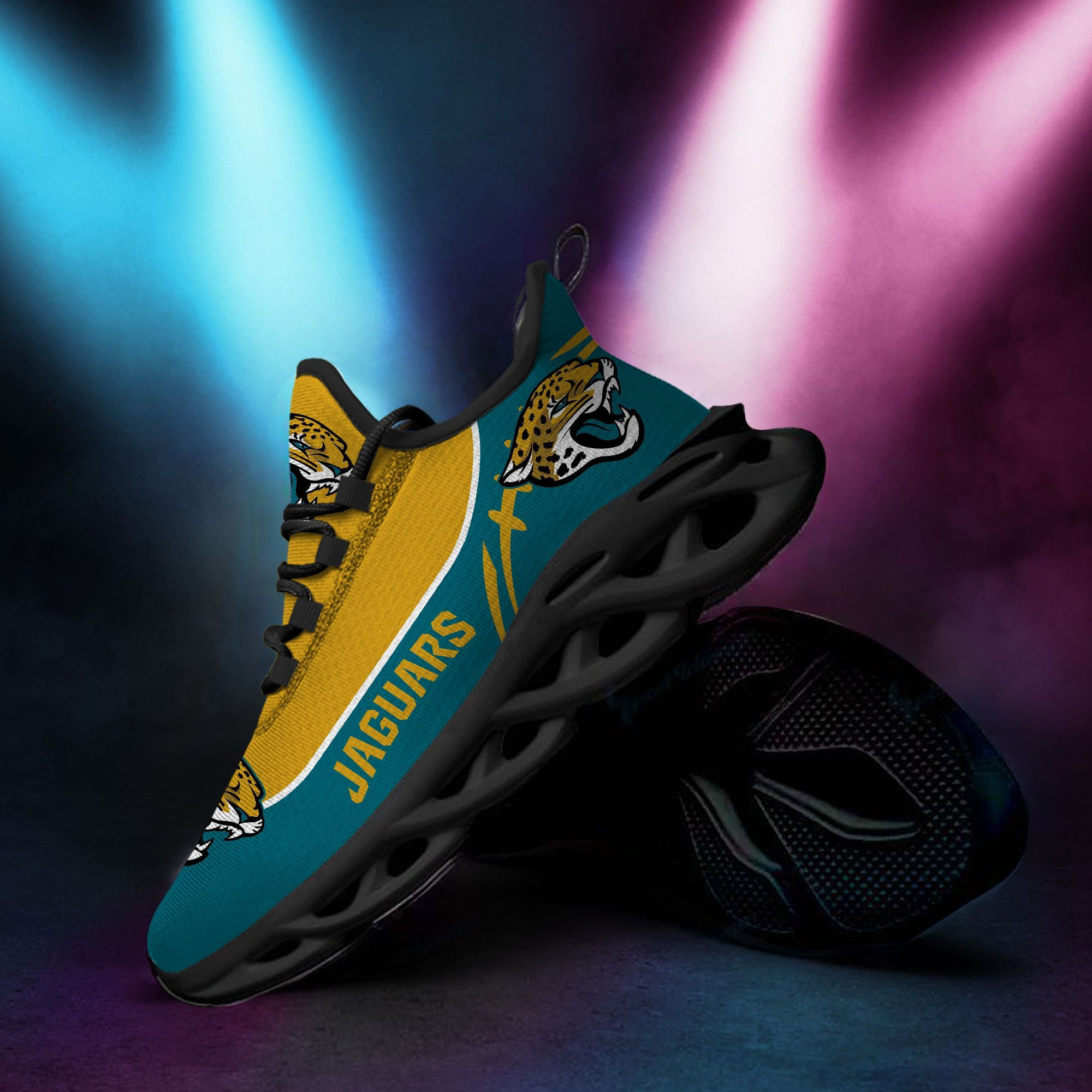 Jacksonville Jaguars Custom Name Personalized Max Soul Sneakers Running Sports Shoes For Men Women