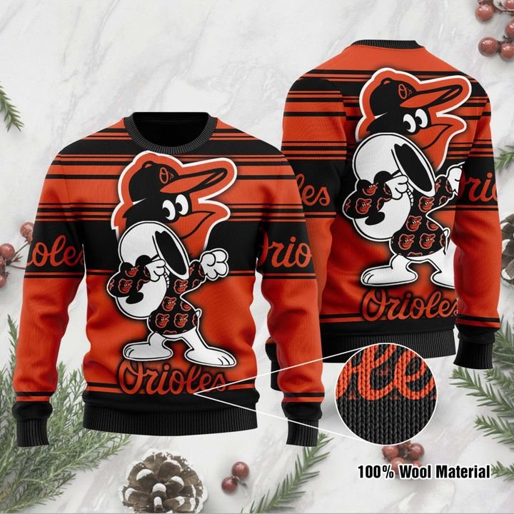 Baltimore Orioles Gift For Fan Ugly Wool Sweater Christmas V2