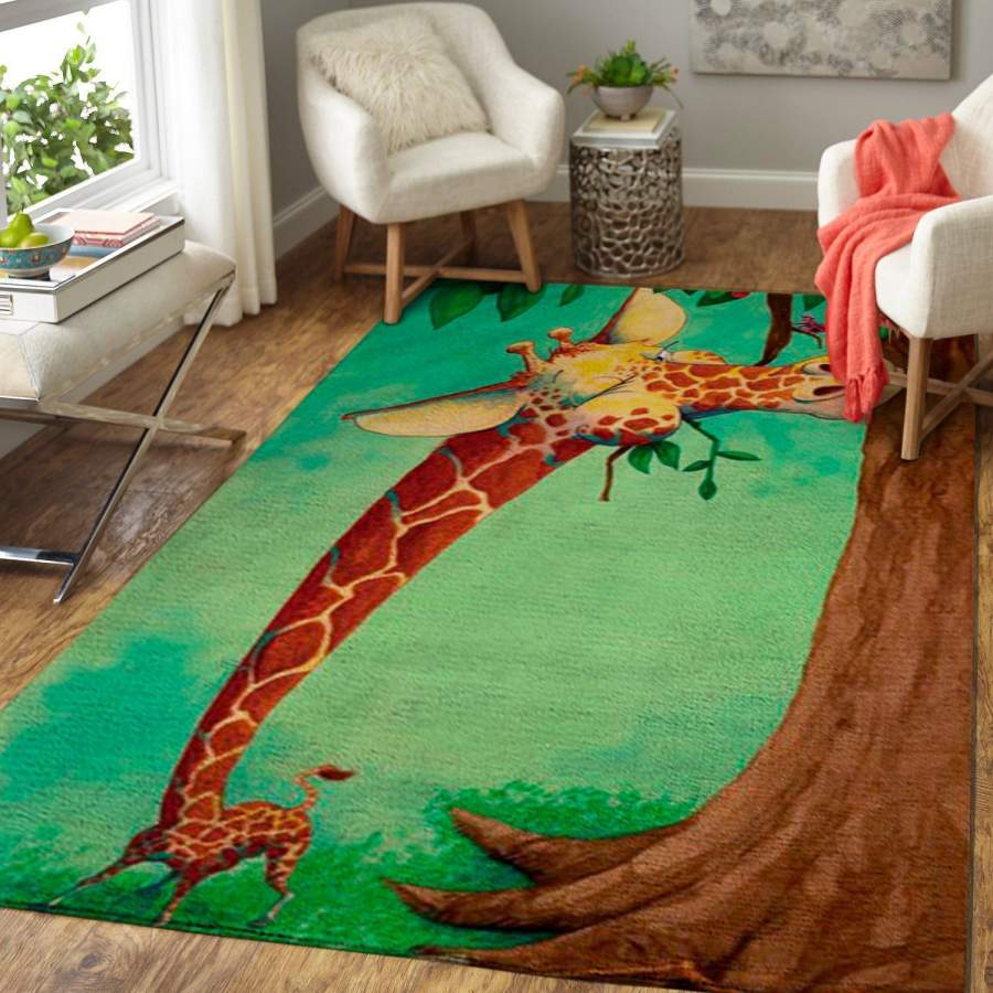 Cute Giraffe  Area Rug 191016 OFD