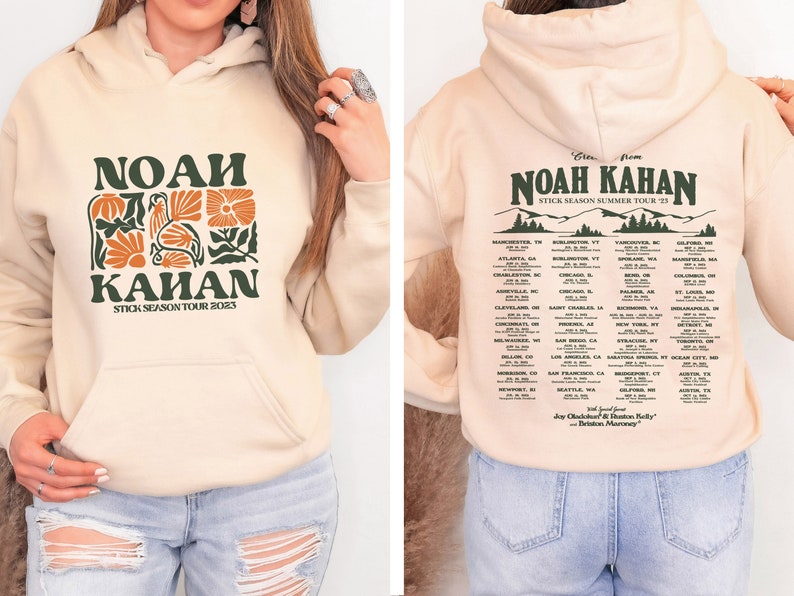 Noah Kahan Stick Season Tour 2023 2 Sided Shirt, Noah Kahan Shirt, Stick Season Album Shirt, Folk Pop Music, Noah Kahan Merch Gift For Fan