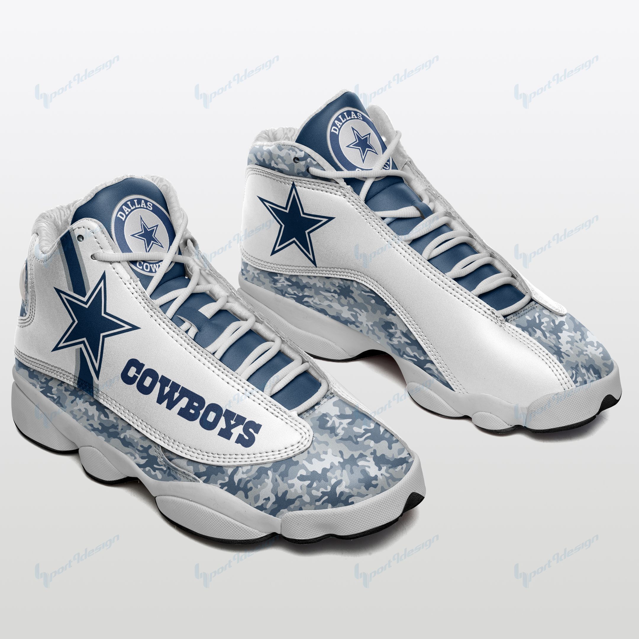 Dallas Cowboys Air JD13 Sneakers 629