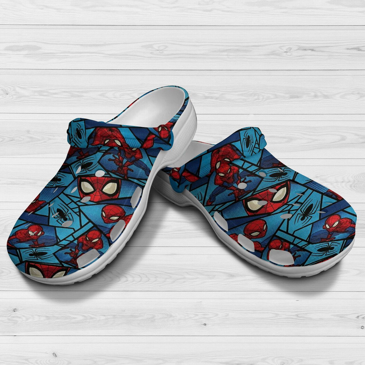 Spider Man Is Here Crocss Crocband Clog Comfortable Water Shoes