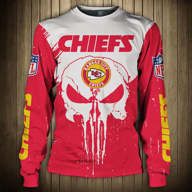 Men’S Kansas City Chiefs Sweatshirt Punisher On Sale