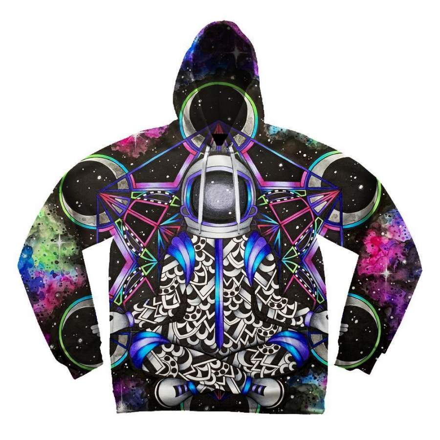 Zen Astronaut Unisex Men/Women All-Over Print 3D Hoodie