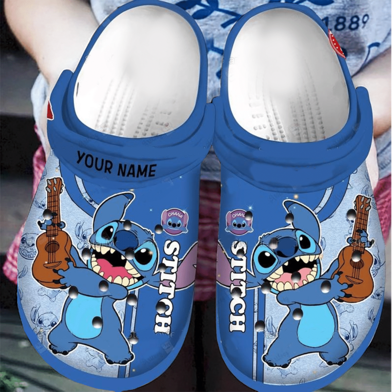 Waybackapparel Lilo & Stitch Personalized 3D Crocband Clog