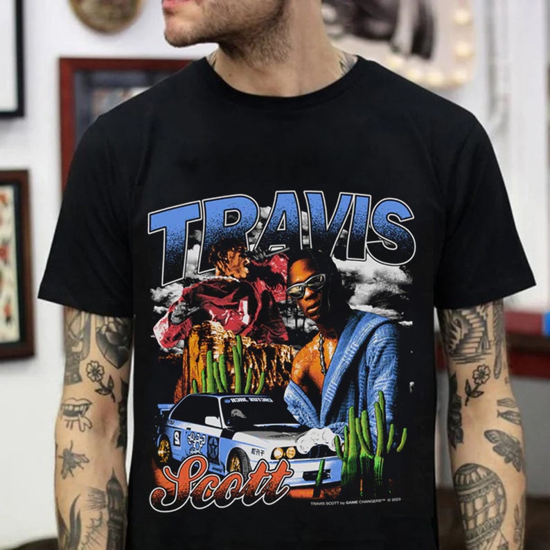 Travis Scott Vintage 90S Graphic Style T-Shirt, Travis Scott Shirt, Vintage Sport Tee, Retro Travis Scott T-Shirt