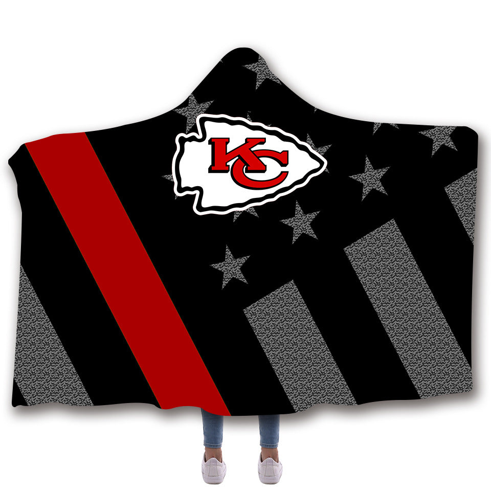 Kansas City Chiefs Gift For Fan 3D Full Printing Hooded Blanket Chiefs 5723