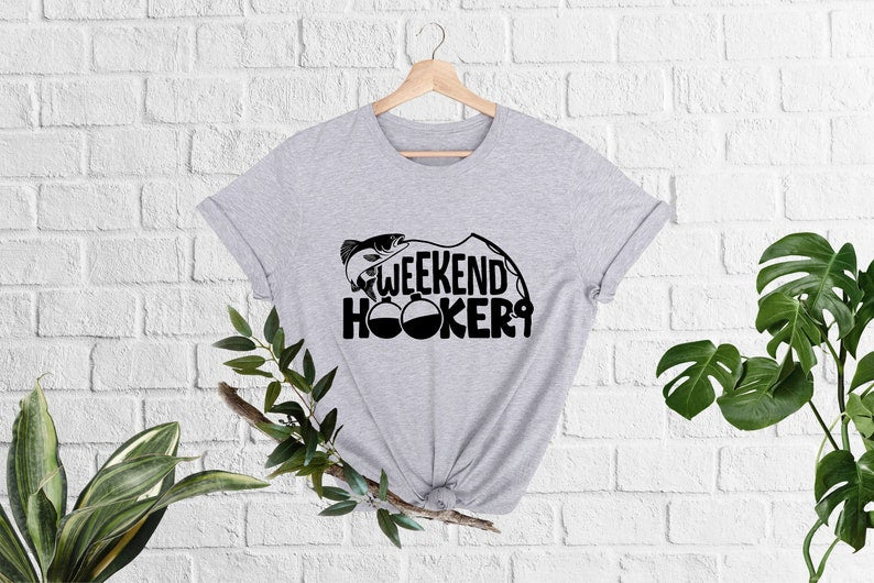 Weekend Hooker Shirt, Fishing T-Shirt, Fisher Dad Tee, Gift For Husband, Fishing Gifts, Fishing Lover Dad Shirt