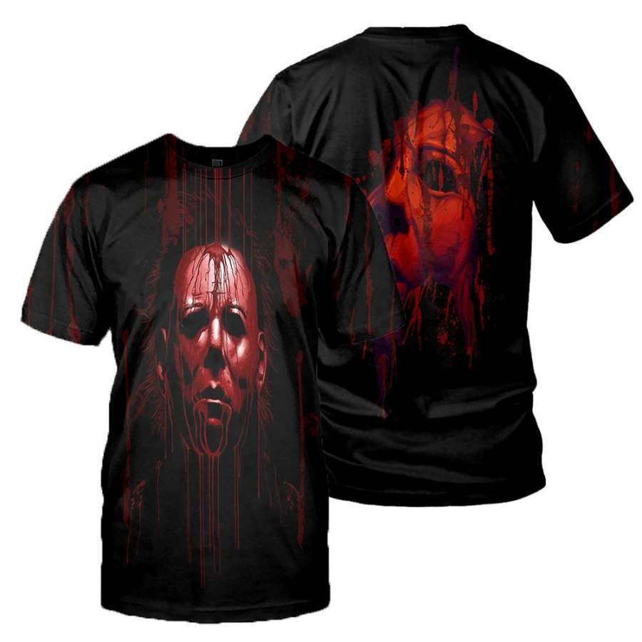 3D All Over Printed Michael Myers Halloween Clothes 15