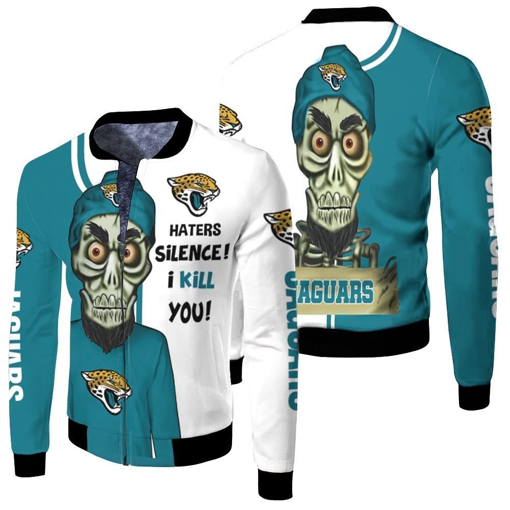 Jacksonville Jaguars Haters I Kill You 3D Bomber Jacket