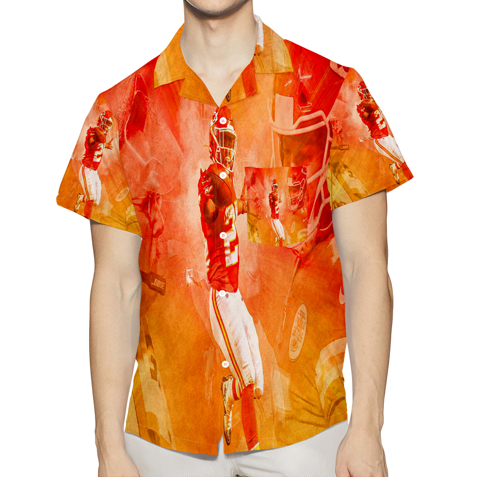 Kansas City Chiefs Team V5 3D All Over Print Summer Beach Hawaiian Shirt With Pocket