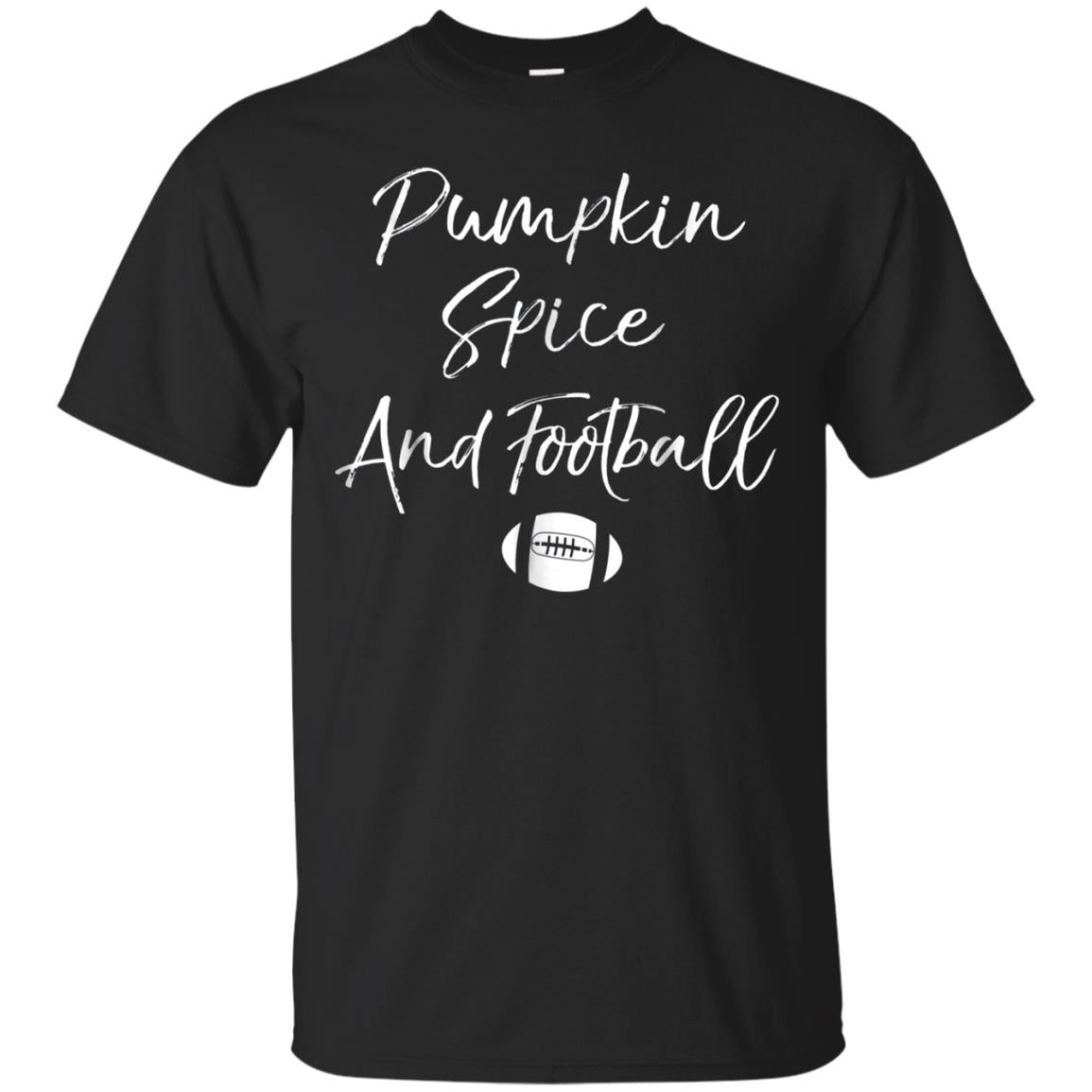 Pumpkin Spice And Football T-Shirt Funny Halloween Shirt - July Fashion