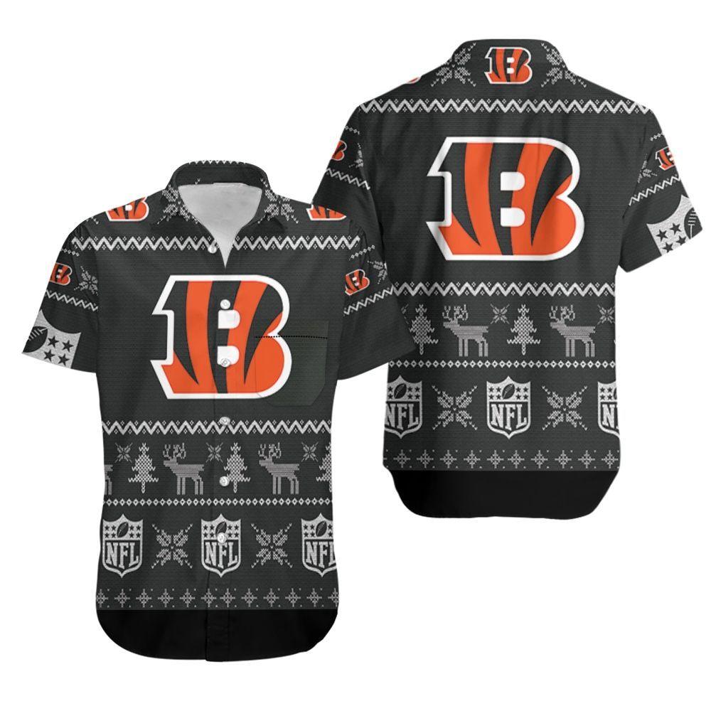 Beach Shirt Cincinnati Bengals Ugly Sweatshirt Christmas 3D Hawaiian Shirt