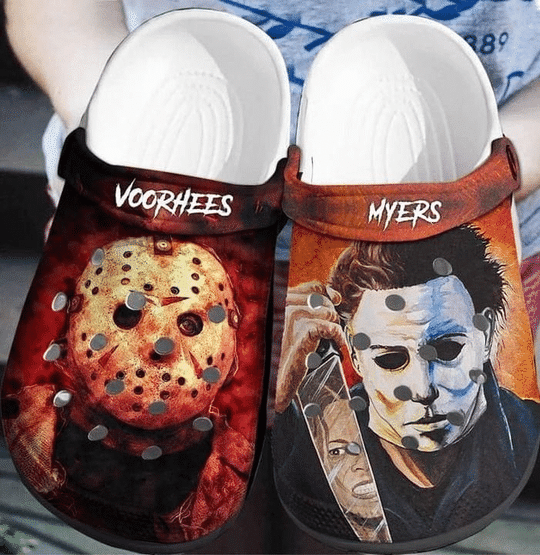 Voorhees And Myers Horror Movie Adults Kids Crocs Shoes Crocband Clog For Men Women Nd