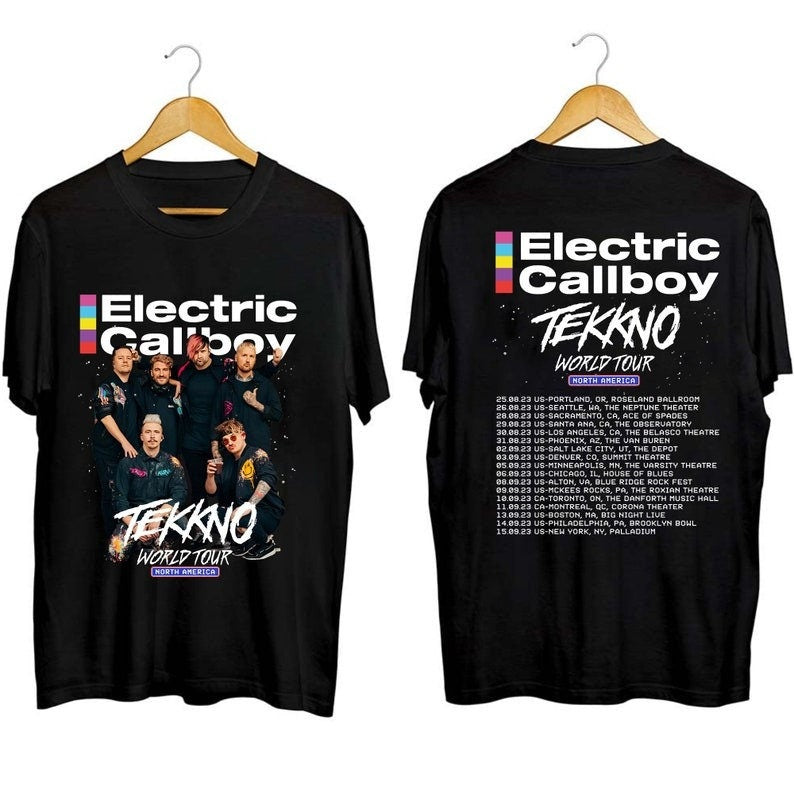 Electric Callboy Tekkno World Tour Shirt, Electric Callboy Band Fan Shirt, Electric Callboy 2023 Concert Shirt