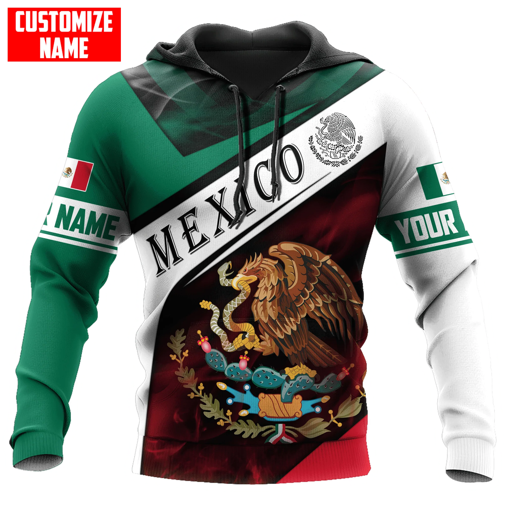 Customized Mexico Smoke New Hoodie, Winter Mexico Hoodie, Christmas Hoodie For Mexican