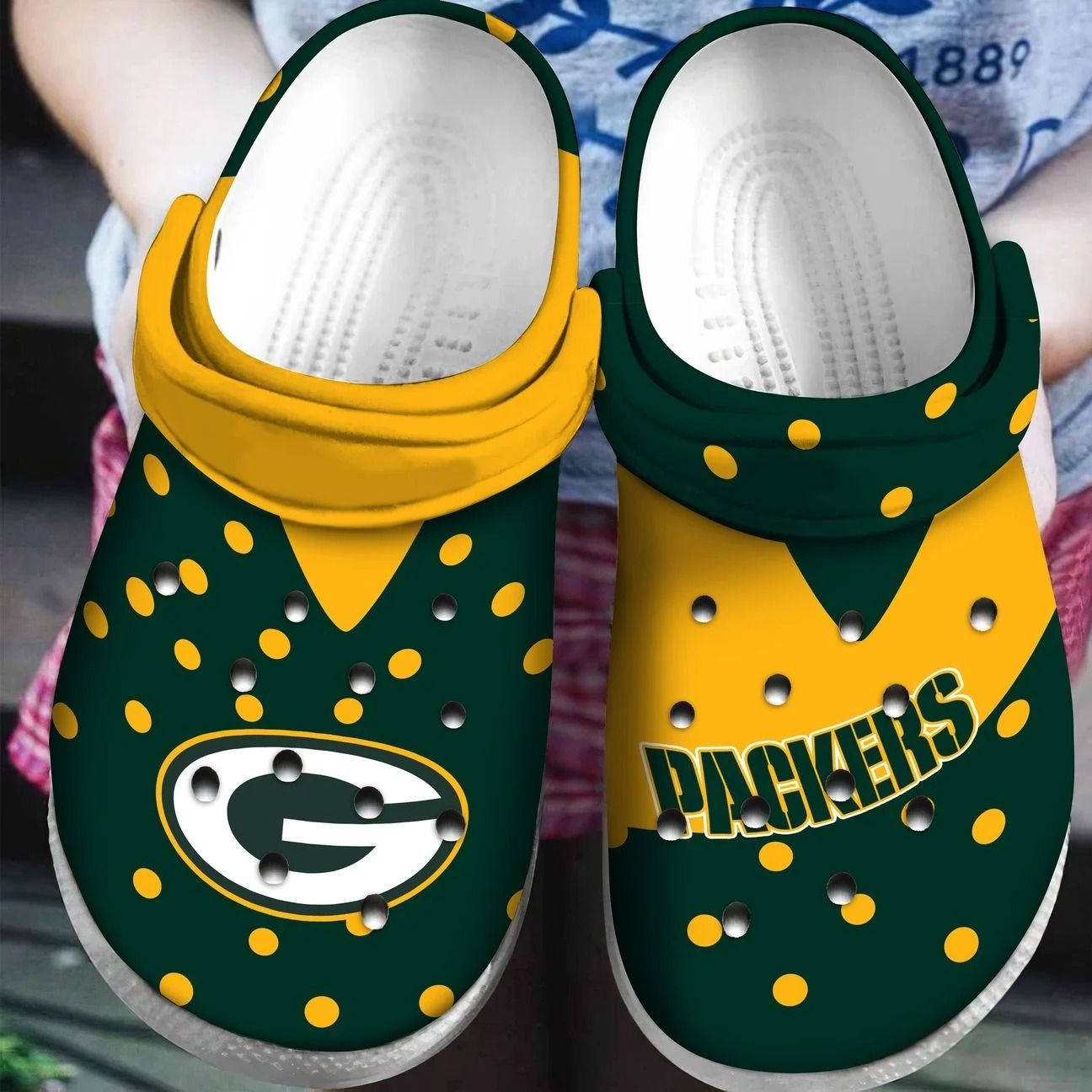 Green Bay Packers Crocs Crocband Clog Comfortable For Mens Womens Classic Clog Water Shoes Clog Hothot Th190920