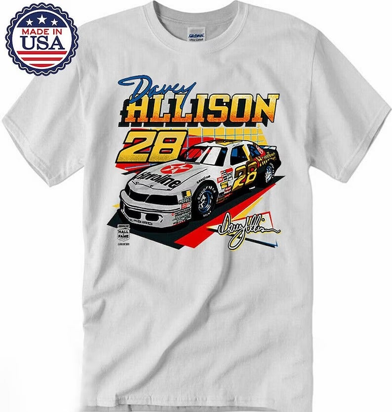 90s Davey Allison NASCAR Racing T-Shirt