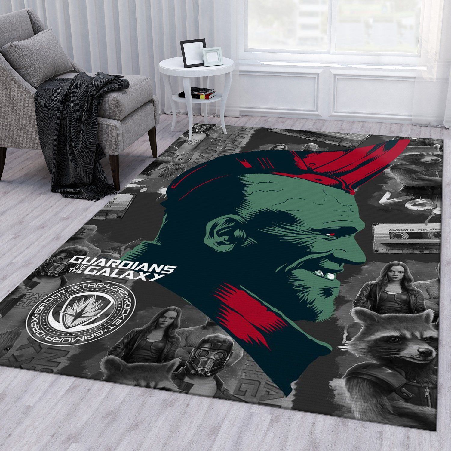 Yondu Movie Area Rug Living Room Rug Christmas Gift Decor Area Rug For Living Room Bedroom Rug Home Decor