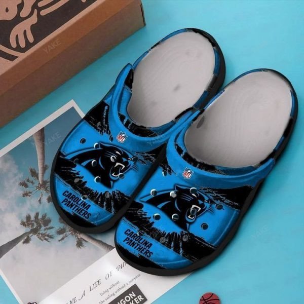 Carolina Panthers Crocss Crocband Clog Comfortable Water Shoes