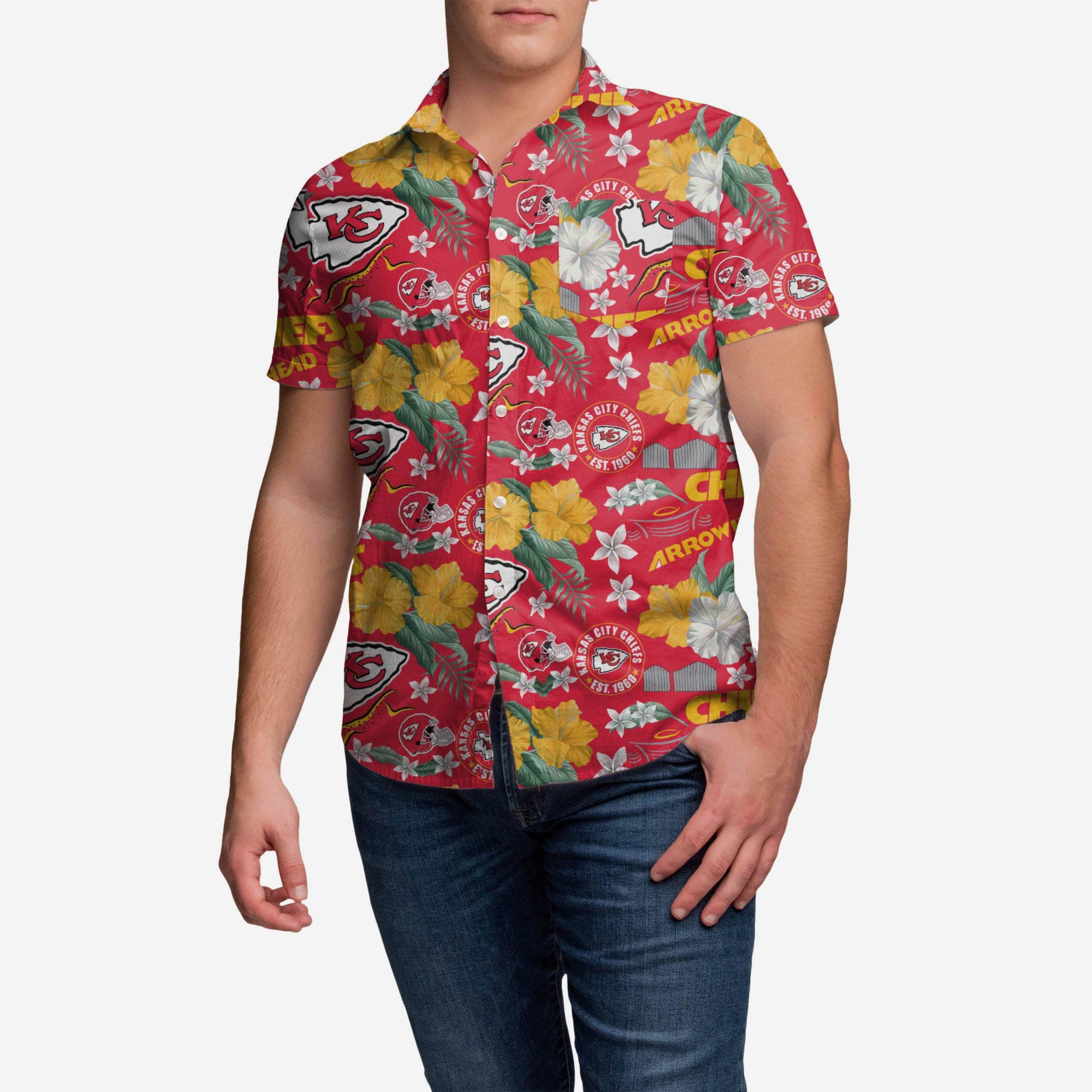 Kansas City Chiefs City Style Button Up Shirt