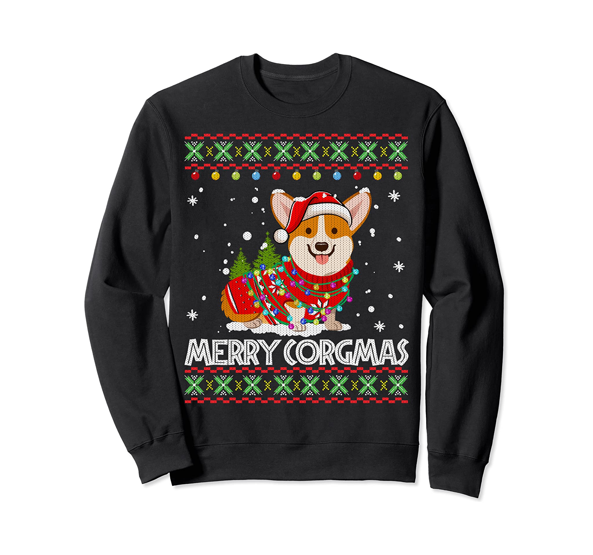 Corgi Dog Merry Corgmas Santa Corgi Ugly Christmas Sweater Sweatshirt