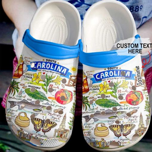 South Carolina Personalized Proud Sku 2443 Custom Sneakers Personalized Name Crocss Clogs Shoes