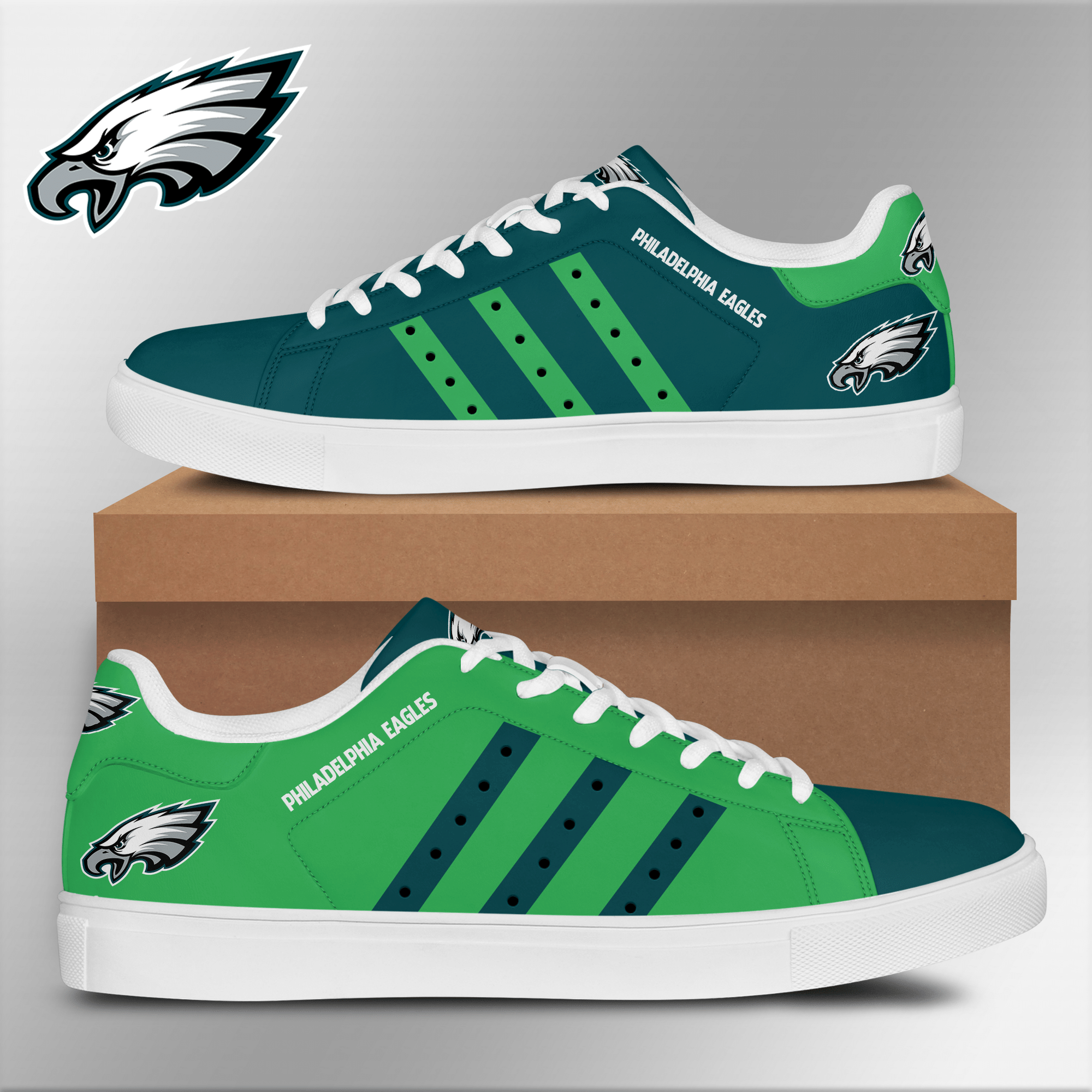 Philadelphia Eagles Low Top Shoes V7