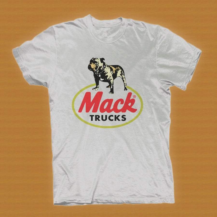 Mack Truck T-shirt Vintage Pure Ultra Cotton White T-Shirt Tee Size S-3XL